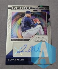 2021 Panini Prizm Debut Signatures Auto Prizm Logan Allen #DS-LA